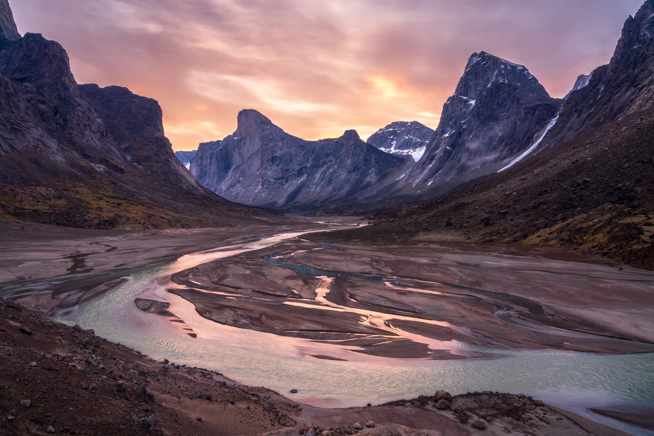 Looking North to Mount Thor from Windy Lake.