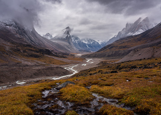 Miles of landscape, with nothing but grass, moss, rocks, and boulders.